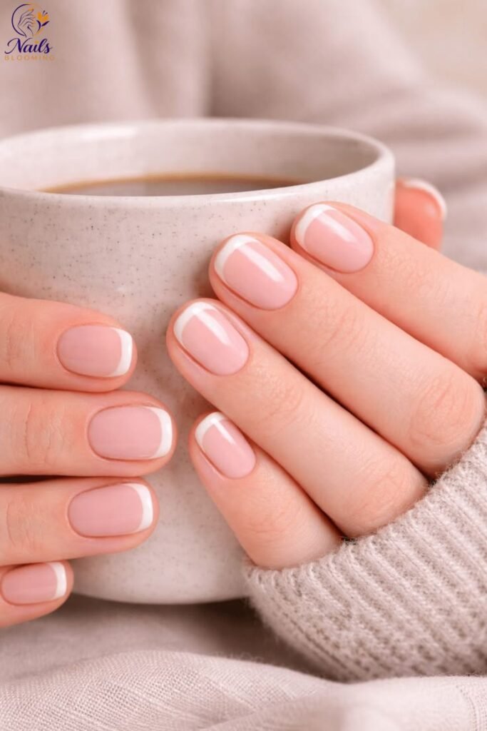 Mini French Tip Nails