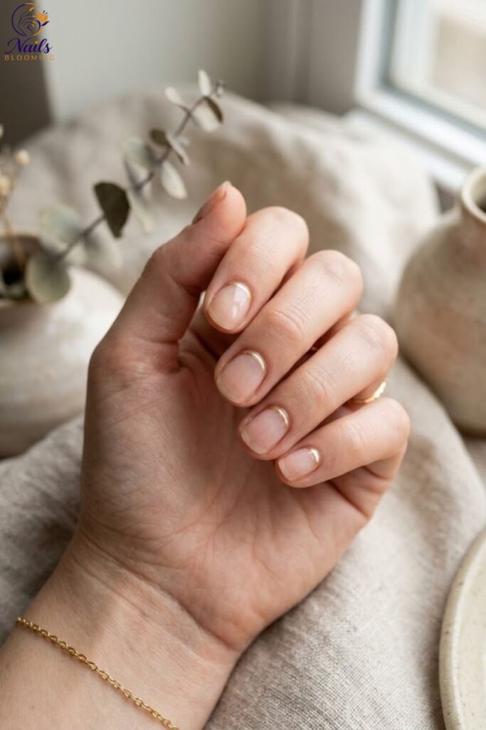 Bare Nail with a Single Cuticle Line