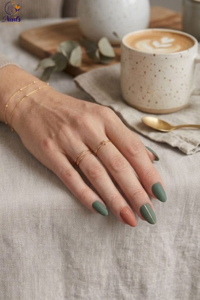 Simple Nail Designs with Matte Finish