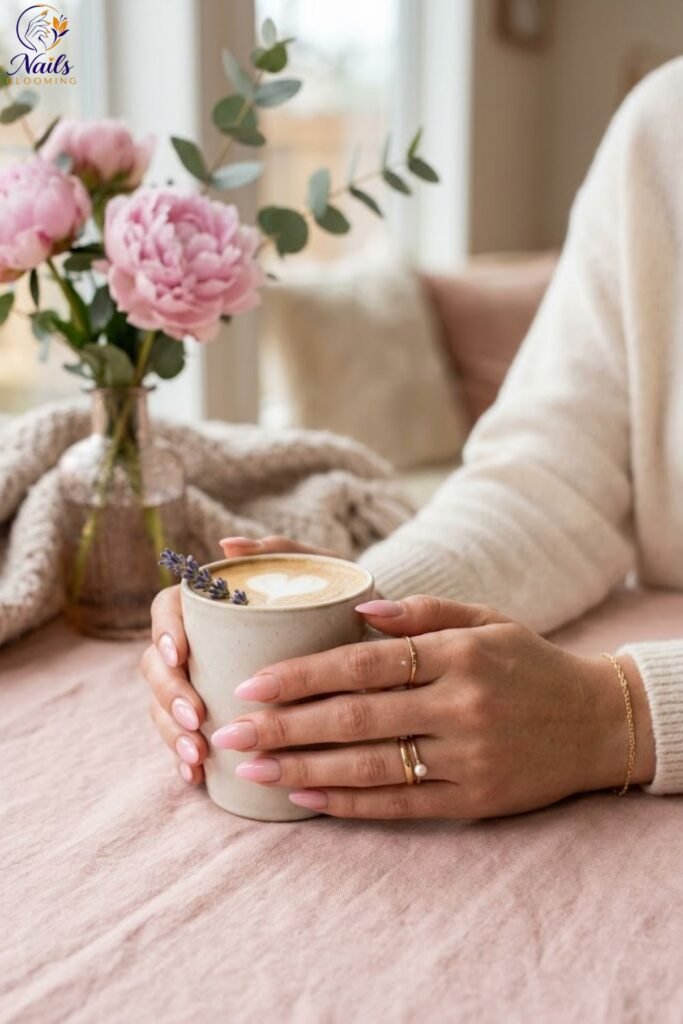 Soft Pink Ombre Nails