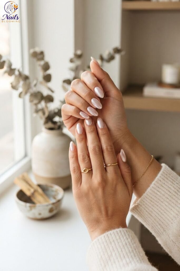 Trendy Nail Designs with Glazed Donut Finish