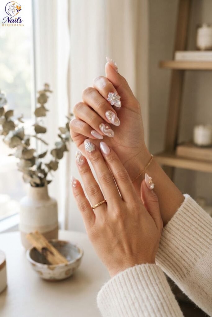Trendy Nail Designs with 3D Sculptural Details