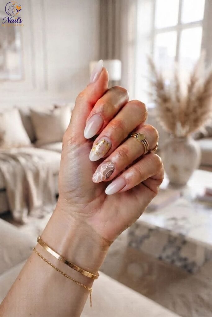 Ombre French With Acrylic Structure
