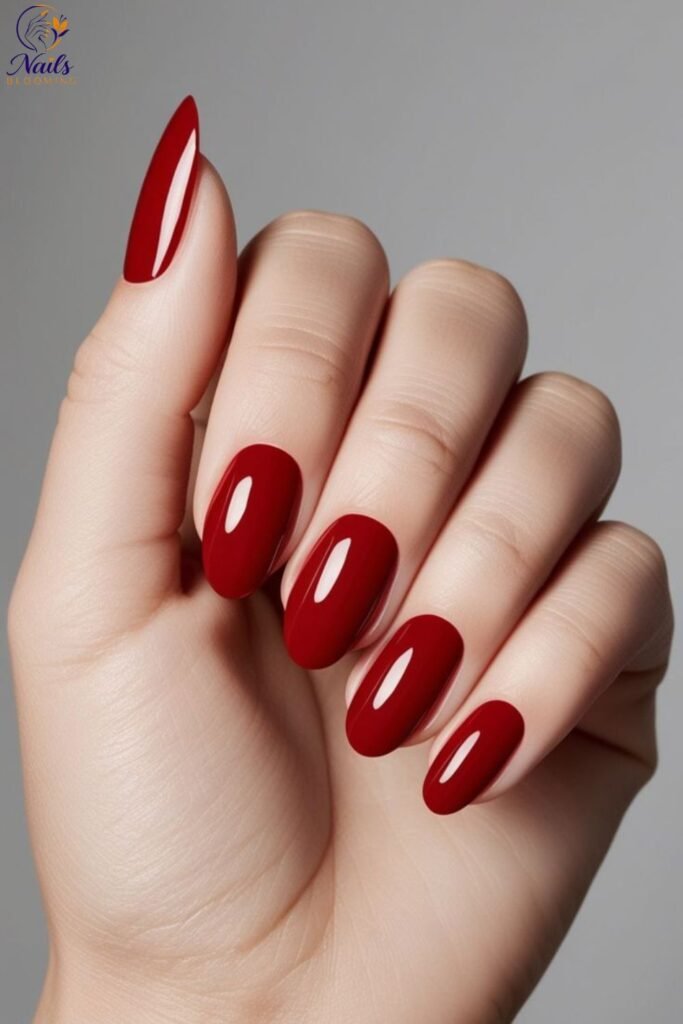 Classic Red Nails
