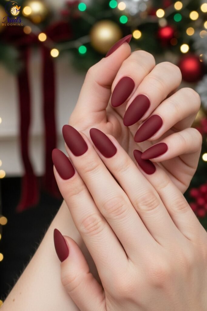 Matte Burgundy Almond