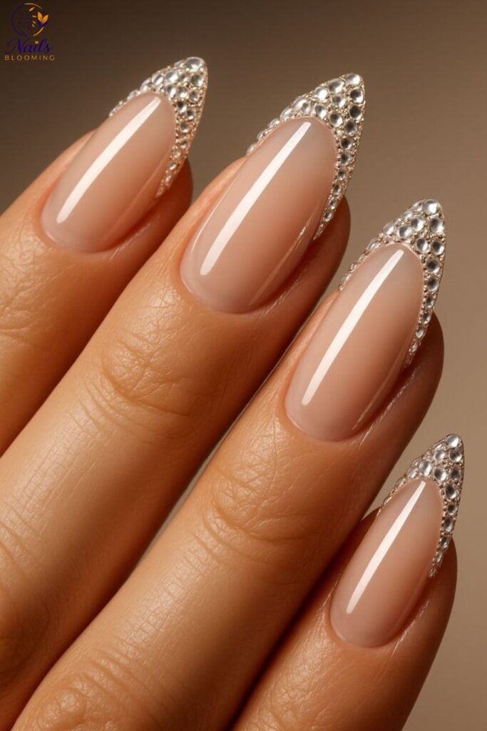 Almond With Micro Crystal Accents