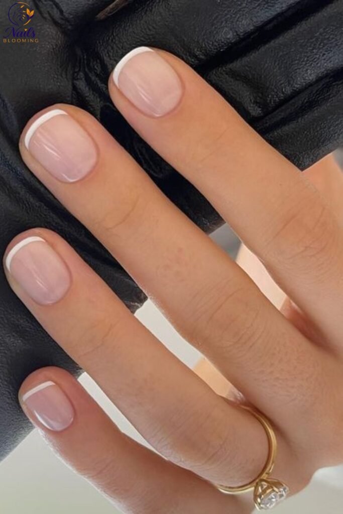 Micro French Tips for Extra Short Nails
