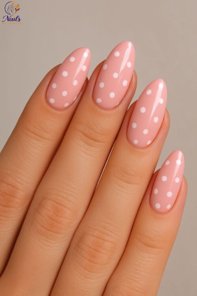 Polka Dot Accents Nail Designs