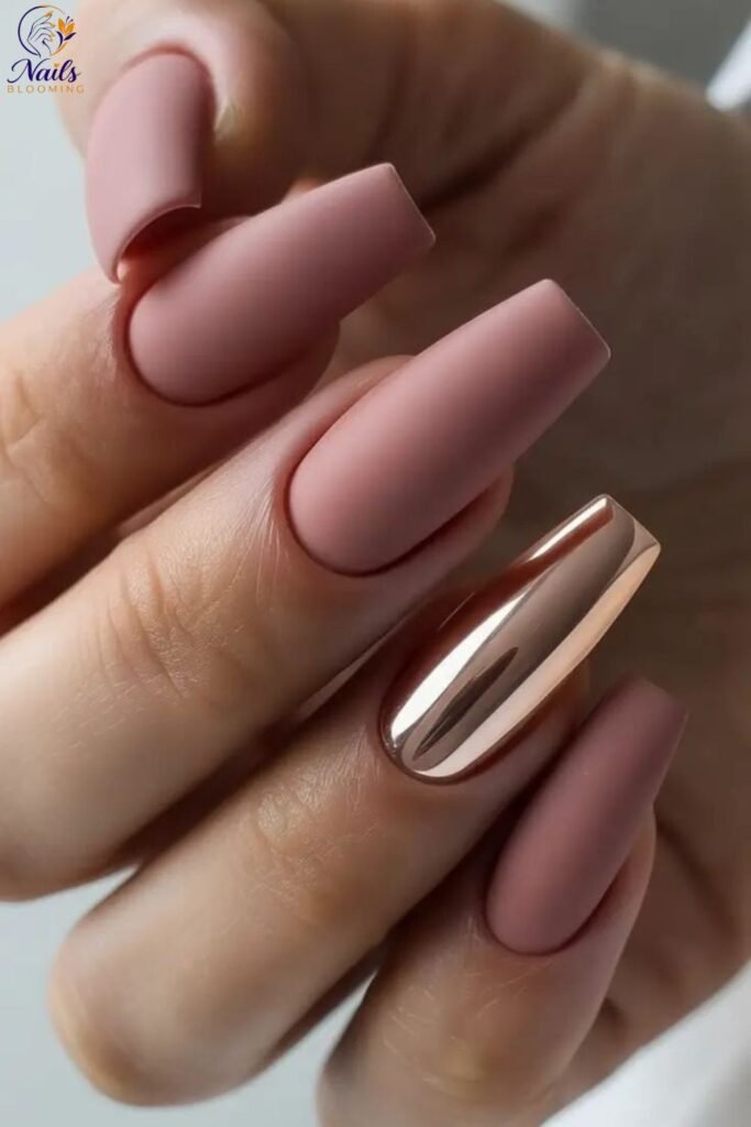Dusty Rose Matte Chrome Combination