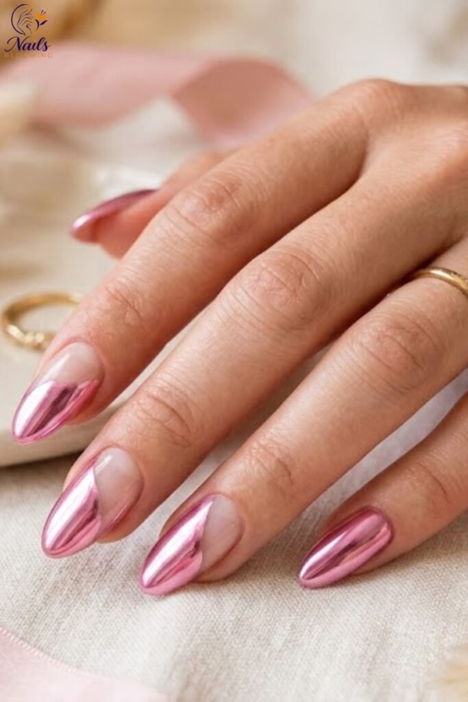 Pink Chrome With Negative Space