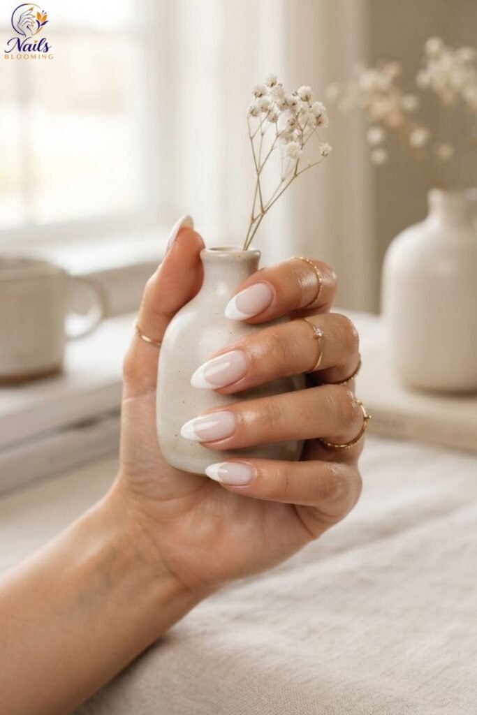 Classic White Tip French Manicure