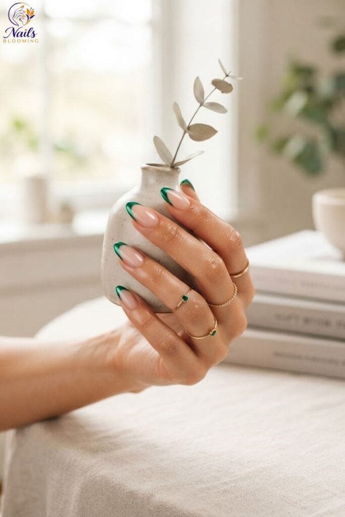 Colored Tip French Manicure