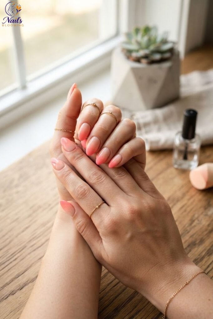 Sponge Applied Ombre