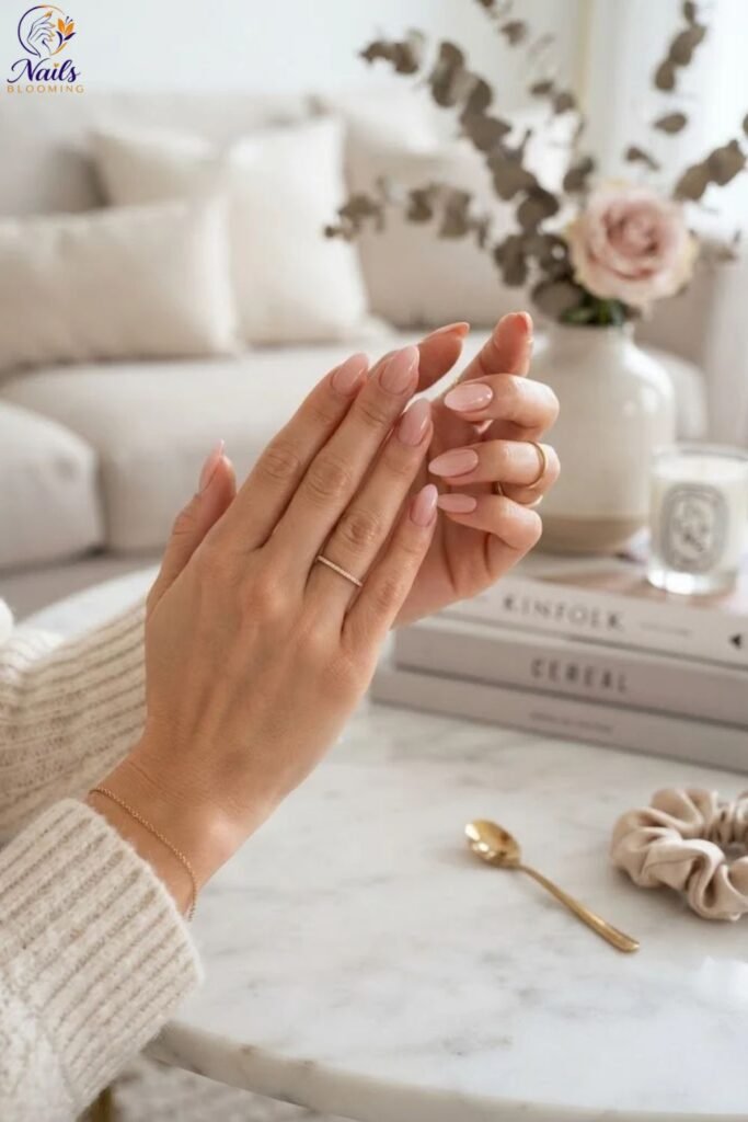 Ombre Nude to Pink Almond